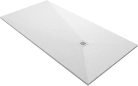 Karag Pietra 90x100 - Παραλληλόγραμμη ντουζιέρα πέτρινη - Bianco Stone