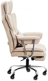 VEVOR Executive Office Chair High Back Chair Footrest &amp; Removable Armrests Brown