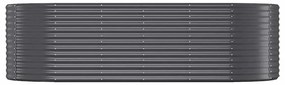vidaXL Ζαρντινιέρα Ανθρακί 249x100x68εκ Γαλβανισμένος χάλυβας
