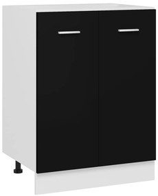vidaXL Ντουλάπι Δαπέδου Lyon Μαύρο 60x46x81,5 εκ. Επεξ. Ξύλο