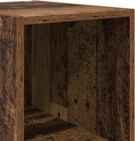 vidaXL Πλαϊνό γραφείο Παλαιωμένο ξύλο 40 x 41 x 185 εκ.