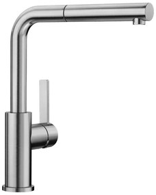 Blanco Lanora-S-F Inox Σπαστή Μπαταρία Κουζίνας Με Αποσπώμενο Ρουξούνι
