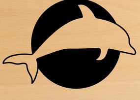 Intra απο ξύλο plywood 3mm-4mm πάχος - Dolphin Metal Wall Art, με λέιζερ Δίασταση 40x50 cm INTRAFABR-64306613