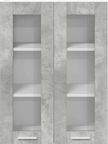 vidaXL Κρεμαστό ντουλάπι Σκυρόδεμα Γκρι 60 x 31 x 80 εκ.