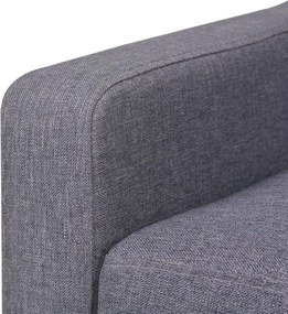 vidaXL Καναπές Διθέσιος Γκρι Υφασμάτινος