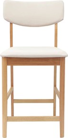 vidaXL Καρέκλες φαγητού 2 pcs Φυσικό 48 x 49 x 95 εκ.