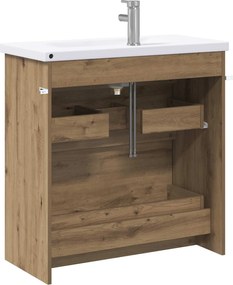 vidaXL Σετ Επίπλων Μπάνιου Artisan Δρυς 81 x 40 x 84,5 εκ