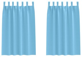 vidaXL Κουρτίνες συσκότισης 2 pcs Γαλάζιο 175 x 140 εκ. Πολυεστέρας