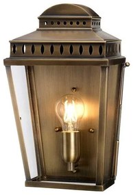Φανάρι Απλίκα Φωτιστικό Τοίχου 1xE27 IP44 37cm Mansion House Elstead Lighting MANSION-HOUSE-BR Ορείχαλκος