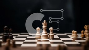 Intra Συλλεκτικό Ξύλινο Παζλ Plywood  4mm - Σκακιέρα με άσπρα και μαύρα κομμάτια σκακιού Σε Ξύλινο Κουτί - Διαστάσεις Puzzle: 10x10 cm – 25 κομμάτια