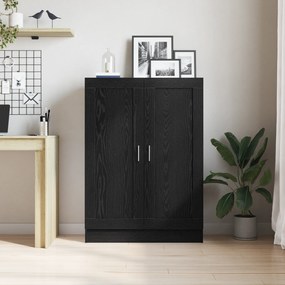 vidaXL Βιβλιοθήκη Μαύρη Δρυς 82,5x30,5x115 εκ από Επεξεργασμένο Ξύλο