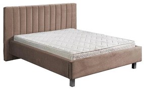 Double Bed Uno Line Grey 194x217x115 cm