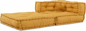 vidaXL Μοντέρνο Καναπέ Κίτρινο 70x70x54 Υφασμάτινο