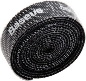 Baseus Tool Rainbow Circle Hook and Loop Straps / Velcro ταινία οργάνωσης καλωδίου velcro 1m Μαύρο (ACMGT-E01)