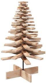 vidaXL Χριστουγεννιάτικο Δέντρο Ξύλινο Διακόσμηση 100 εκ. Μασίφ Πεύκο