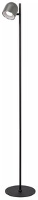 Φωτιστικό Επιδαπέδιο Lucide 03749-03-15 SKANSKA RECH Γκρι (Grey)|Μαύρο Ματ (Black Mat) 3000 K