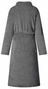 vidaXL Ρόμπα χωρίς Κουκούλα Σκούρο Γκρι m Φανέλα