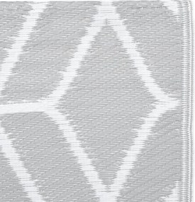 vidaXL Χαλί εξωτερικού χώρου ARAKIL γκρι 120x180 cm PP