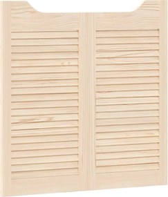 vidaXL Πόρτες Swing Φυσικό 80 x 40 cm Μασίφ Ξύλο Πεύκου