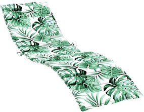 vidaXL Μαξιλάρι Ξαπλώστρας Φύλλο Σχέδιο Φύλλου 200 x 70 x 3 cm