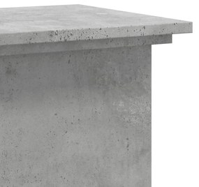 vidaXL Βάσεις Φυτών Γκρι Σκυρ. 33x33x80 εκ. Επεξεργασμένο Ξύλο