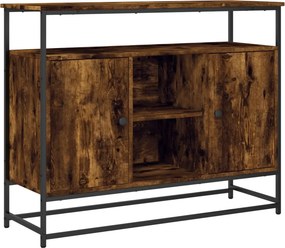 vidaXL Ντουλάπι Καπνιστή Δρυς 100x35x80 εκ. από Επεξεργασμένο Ξύλο