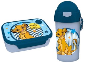 Φαγητοδοχείο 800ml & Παγούρι 500ml Must Lion King 000563078