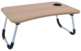 Δίσκος - Τραπεζάκι Πρωινού Με Πτυσσόμενα Πόδια 842018 60x40x26cm Natural Ankor Mdf,Μέταλλο