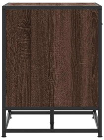 vidaXL Παγκάκι παπουτσιών καφέ δρυς 60x40x53,5 cm