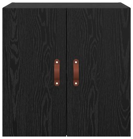 vidaXL Ντουλάπα Τοίχου Μαύρη δρυς 60 x 31 x 60 εκ. Επεξεργασμένο ξύλο