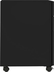 vidaXL Αρχειοθήκη Φορητή Μαύρη 30 x 45 x 59 εκ. Ατσάλινη