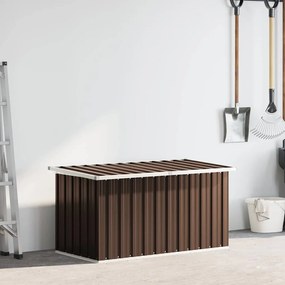 vidaXL Μπαούλο Αποθήκευσης Κήπου Καφέ 129 x 67 x 65 εκ.