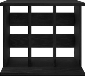 vidaXL Αποθήκευση Βινυλίου Μαύρη Δρυς 42 x 33 x 36 εκ.