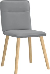 vidaXL Καρέκλες Τραπεζαρίας 4 τεμ Αν. Γκρι Υφασμάτινες
