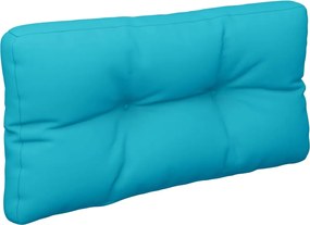 vidaXL Μαξιλάρια Παλέτας 2 τεμ. Τιρκουάζ Υφασμάτινα