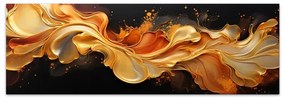 Πίνακας σε καμβά "Abstract Heat Wave" Megapap ψηφιακής εκτύπωσης 150x50x3εκ.-GP033-0159