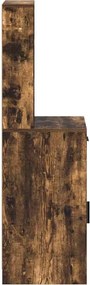 vidaXL Highboard Καπνιστό Δρύς 41 x 40 x 135 εκ Επεξεργασμένο Ξύλο