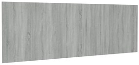 Κεφαλάρι Κρεβατιού Γκρι Sonoma 240x1,5x80 εκ. Επεξεργ. Ξύλο - Γκρι