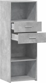 vidaXL Ντουλάπι Γκρι Σκυρ. 45x42,5x124 εκ. από Επεξεργασμένο Ξύλο