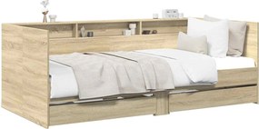 vidaXL Καναπές Κρεβάτι με συρτάρι Sonoma Δρυς Επεξεργασμένο Ξύλο