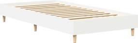 vidaXL Σκελετός Κρεβατιού Λευκό 80 x 200 cm Επεξεργασμένο Ξύλο