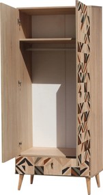 Διφυλλη Ντουλαπα Πολυχρωμη CITY TRIANGLE 45x80x190