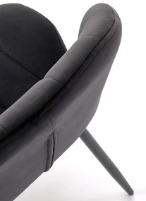 Dine 538 Καρεκλα Μαύρο