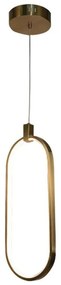 Φωτιστικό Οροφής 6059-GL 17x52cm Led 14W 3000K Gold Inlight