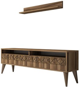 Σύνθεση Τηλεόρασης Line 845HCT3081 150x30x50cm Walnut