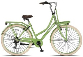 Berlin 28 Inch 53 cm Women 7SP Rim Brakes Light GreenCrown