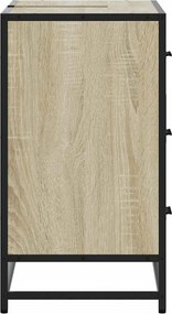 vidaXL Ντουλάπι Μπάνιου Νιπτήρα Sonoma Δρυς 80 x 33 x 60εκ. Επεξ. Ξύλο
