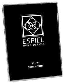 Κορνίζα Μεταλλική Ασημί ESPIEL 20x25εκ. FAM755
