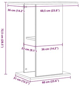 ΒΑΣΗ ΕΝΥΔΡΕΙΟΥ ΌΨΗ ΠΑΛΑΙΟΥ ΞΥΛΟΥ 36X60,5X72,5 ΕΚ. ΕΠΕΞ. ΞΥΛΟ 857288