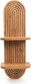 Ραφιέρα τοίχου Artwill Megapap Mdf χρώμα oak 26x13x70εκ.